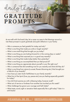 Gratitude Prompts